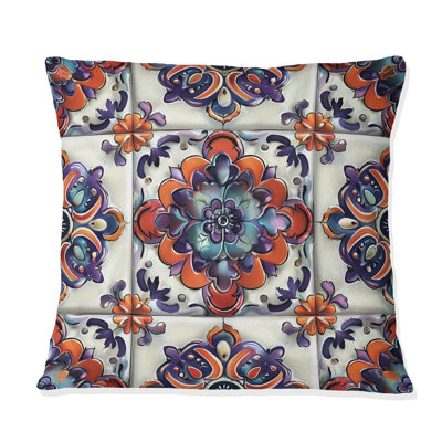 Coussin Boho Chic Tiles - Mauve