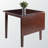 Bacourt Solid Wood Extendable Dining Table in Walnut Brown Finish, 29" H X 47.5" W X 30" D