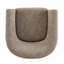 Fauteuil demi-tonneau pivotant en similicuir-130495985