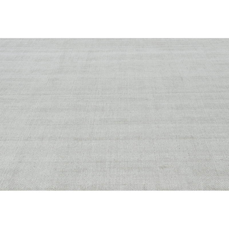 Rug & Kilim’S Oversized Textural Rug In Gray And White Tones & Striae