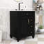 Meuble-lavabo autoportant classique avec lavabo en céramique, tablette réglable et grand rangement-638999689