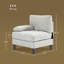 Fauteuil modulaire modulaire pour salon