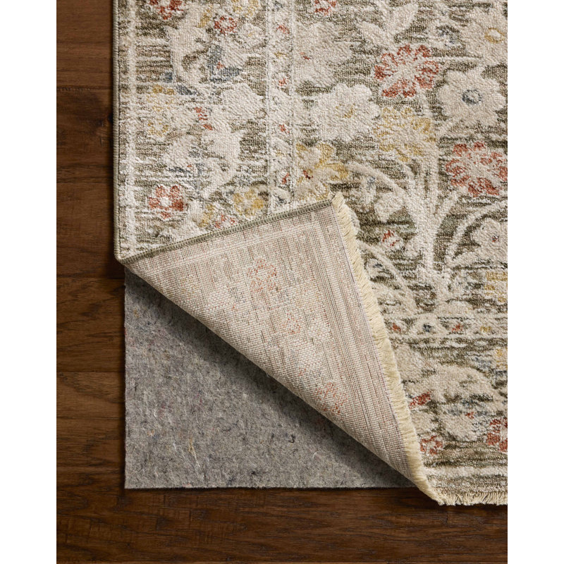 Loloi Clarisse Olive / Multi Area Rug, Square 1'6"