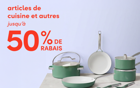 articles de cuisine et autres en solde