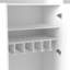 Armoire de rangement blanche de 63 po de largeur avec 4 portes et chariots à roulettes
