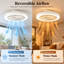Ventilateur de plafond à cage à intensité variable 19,7 "avec lumières DEL et télécommande Jasmira