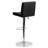 Nobles Contemporary Adjustable Height Barstool with Panel Back and Chrome Base-42689927