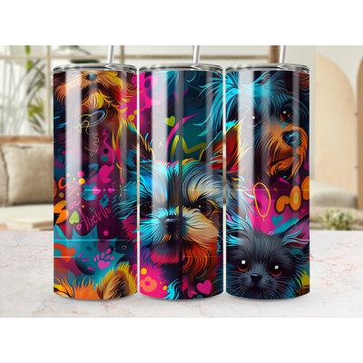 Choose Handmade Tumblers 591 mL Vacuum Insulated Stainless Steel (18/8) Travel Tumbler with Straw