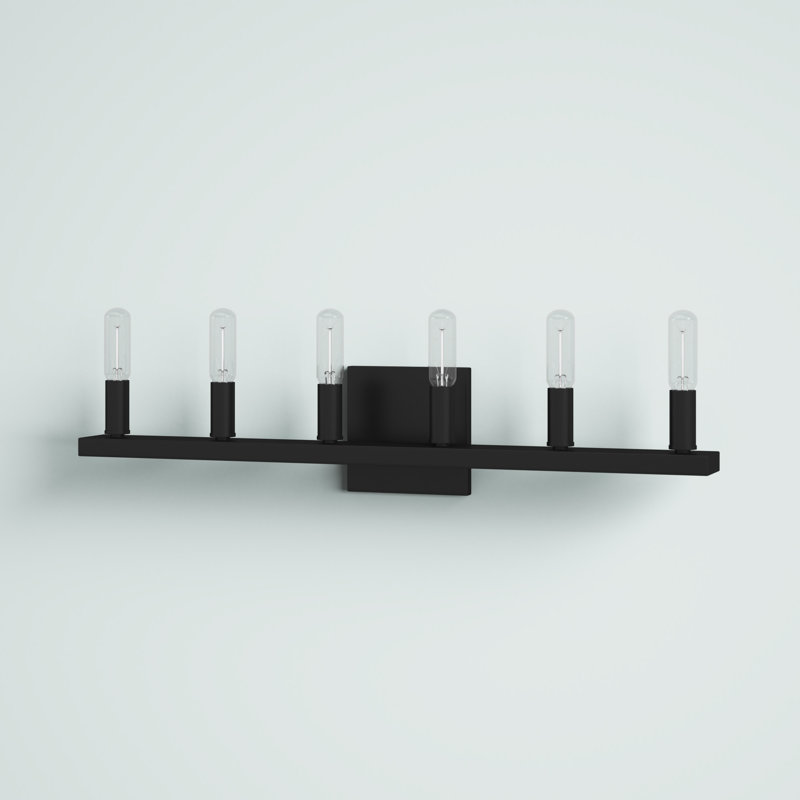 Enderson 6 - Light Dimmable Vanity Light, Matte Black