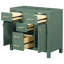 Meuble-lavabo simple 36 po avec 4 tiroirs et 2 armoires, armoire de rangement pour la salle de bain, meuble-lavabo avec cadre en bois massif 36 po