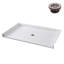 Receveur de douche en alcôve Streamline GB-653-616, 167,6 cm x 91,4 cm, conforme aux normes ADA, en acrylique blanc brillant, avec bonde centrale (bonde incluse).