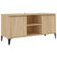 Steyning Unfinished TV Stand with Fireplace Included-1968540491