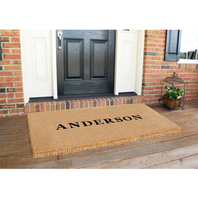 Tapis de porte extérieur personnalisé Goldenray