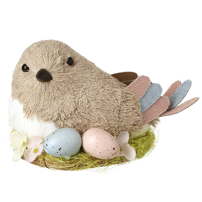 Bird Nesting With Eggs