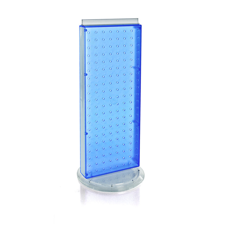 Revolving 8"W x 20.625"H Pegboard Counter Display
