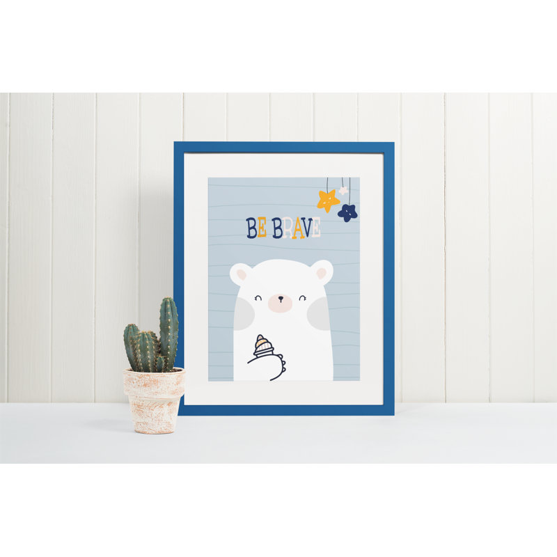 Be Brave Bear - Single Picture Frame Print