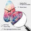 Cotton Candy I - Grande horloge murale multicolore en forme d'automne - Forme unique-104238603