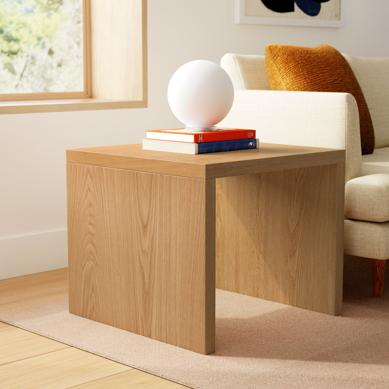 Carson End Table, Oak
