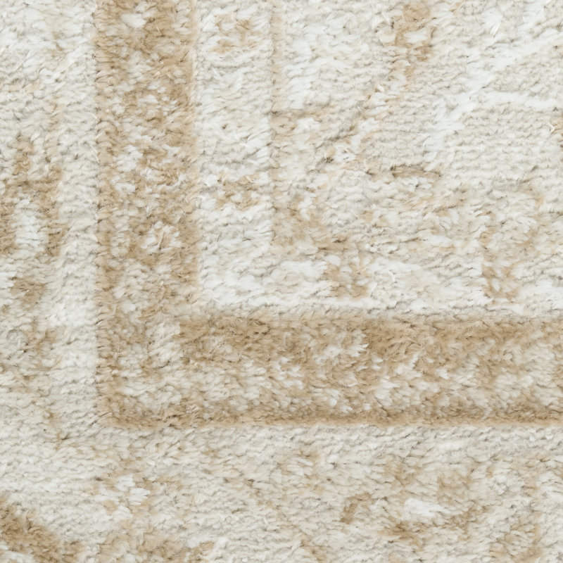 Tapis d'intérieur crème Lafever, Rectangle 7 pi 10 po x 9 pi 10 po