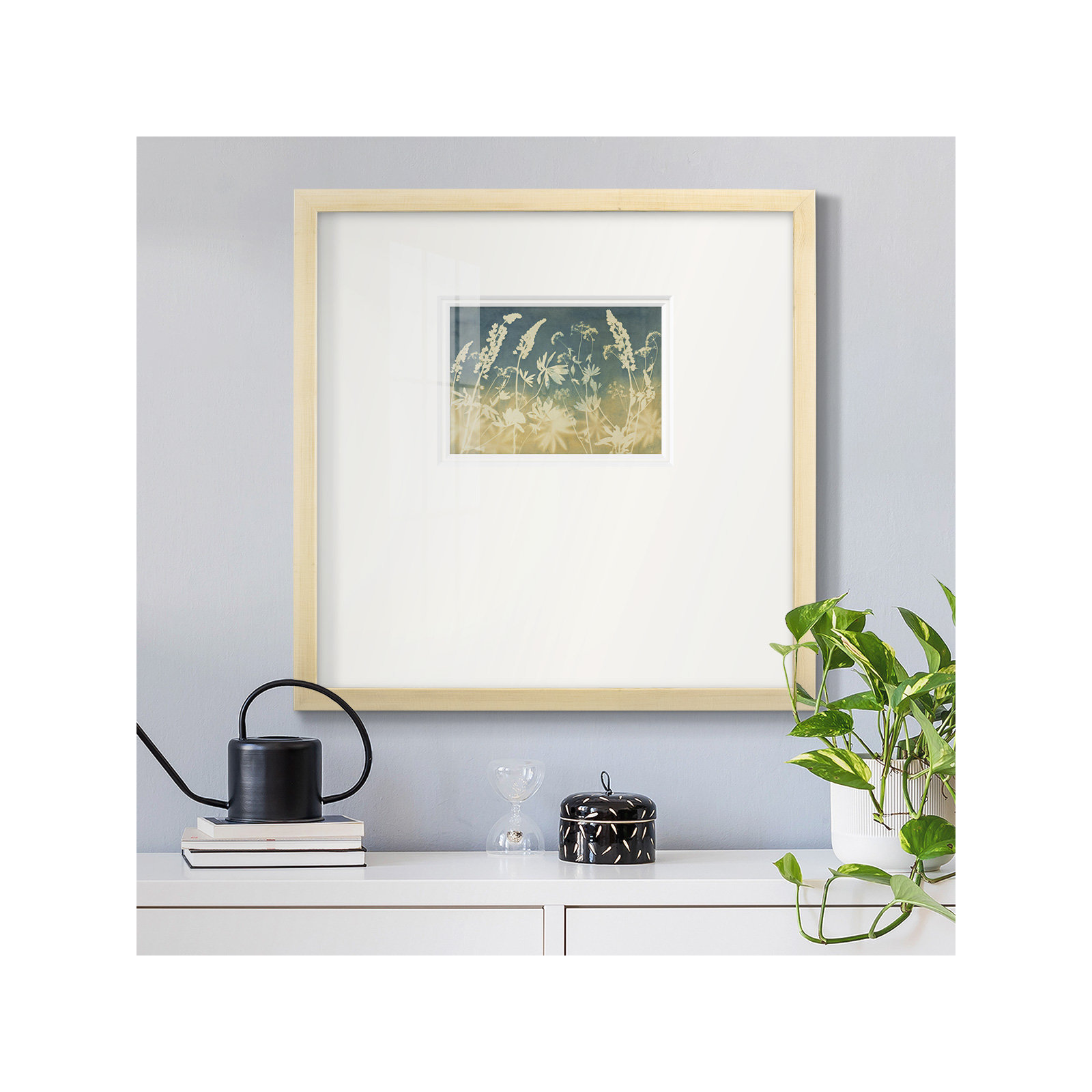 Solstice Lupine, 21" H x 21" W x 1.25" D