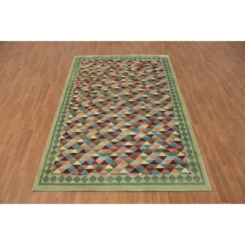 One-of-a-Kind 8' 9'' X 6' 0'' Cotton Area Rug Multi-Colored