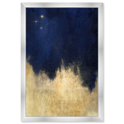 «Blue and Gold Shades» par Oliver Gal - impression
