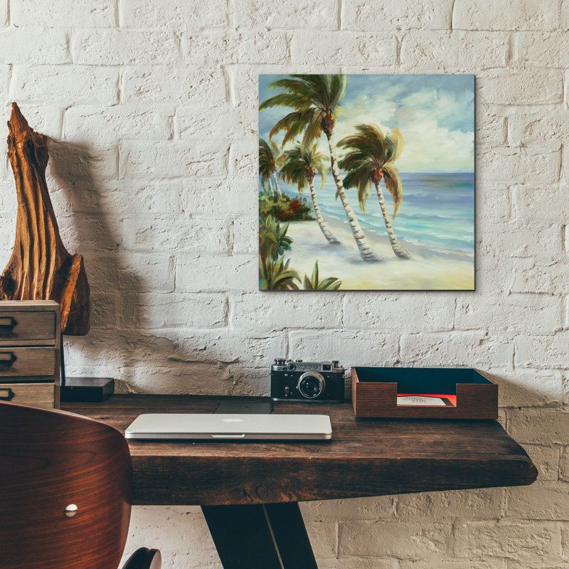  «Tropical 4» par DAG, Inc, art mural en verre acrylique, 12 po x 12 po