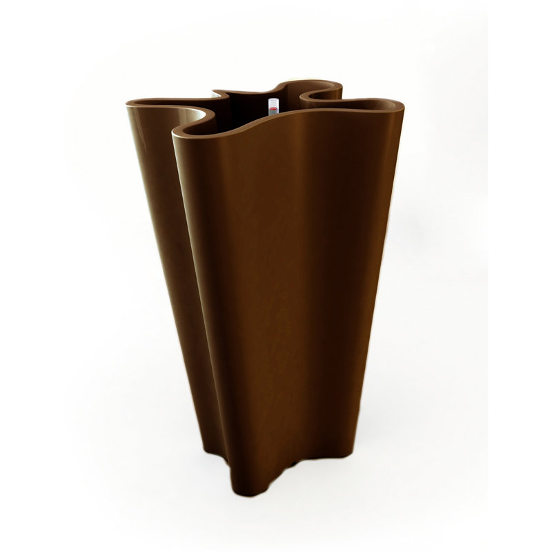 Bye-Bye Resin Pot Planter, 27.5" H x 17" W x 16.25" D, Bronze