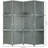 4 - Panel Gray Bamboo Folding Room Divider