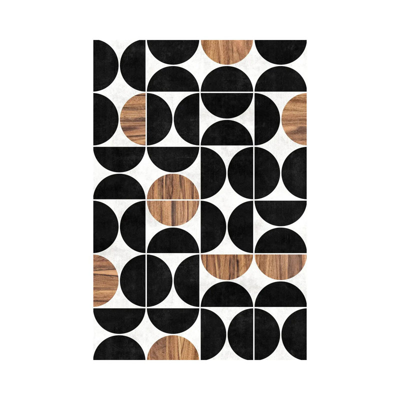 «Mid-Century Modern Pattern No.1» par Zoltan Ratko, impression sur toile tendue, H 12 po x l 8 po x P 0,75 po