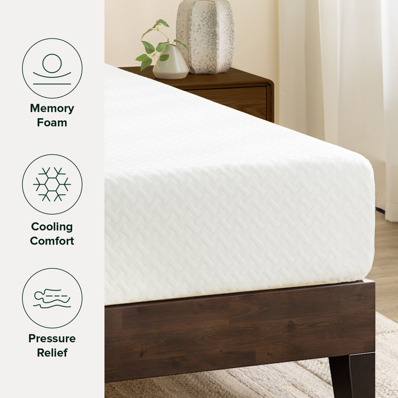 13.5" Medium Cooling Gel Memory Foam Mattress - Sleep by Wayfair™, Full, 13.5"