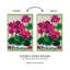 Drapeau de maison rose géranium appliques de bienvenue