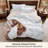 Bedsure Microfiber Duvet Cover California King Size - Prewashed Cotton-Like Extra Soft Bedding Set (Set of 3)-907706778-907706772