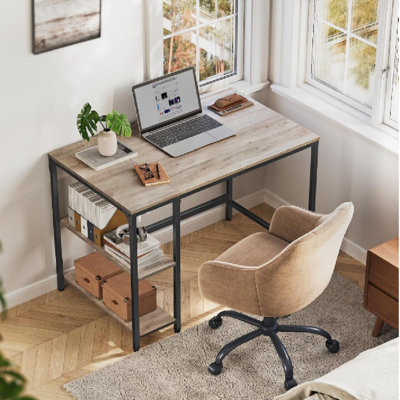 Alaudin Metal Base Computer Desk
