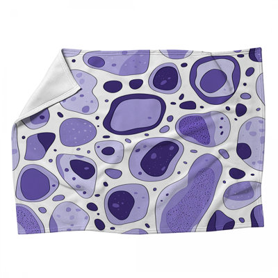 Pebbles Pattern Fans Fleece Throw Blanket - Patterns Throws for Sofas or Beds