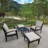 Outdoor Metal Chaise Lounge with Table , Cushion Included