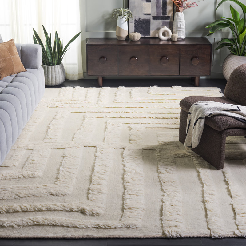 Hanoi Hand-Woven High-Low Area Rug, Rectangle 8' x 10'