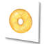 Donut jaune sur blanc - peinture sur toile-67418089-67418091
