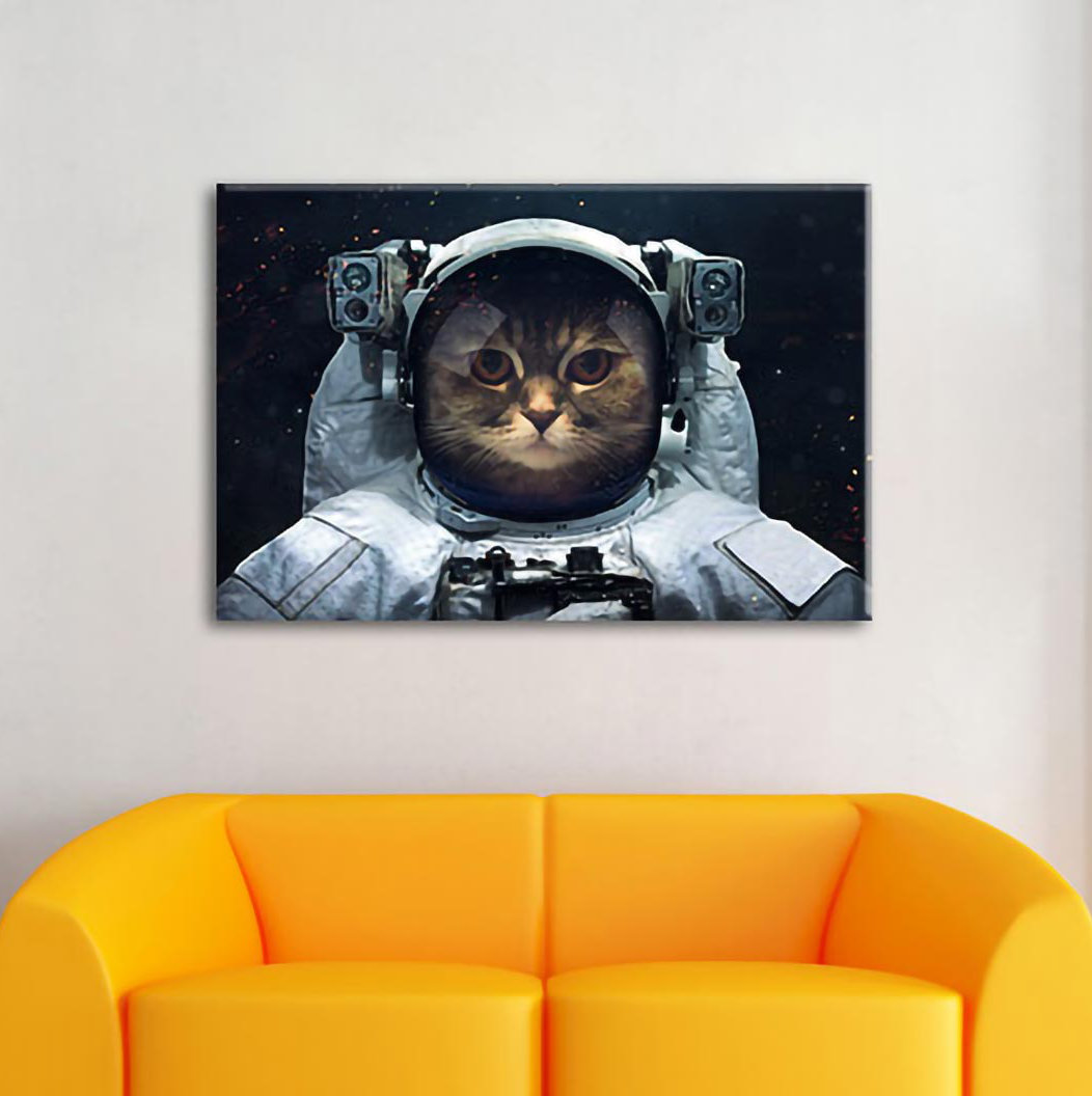 Leinwandbild Astronaut Cat in Space