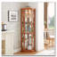 Armoire d'angle en verre avec tablettes réglables-13523552