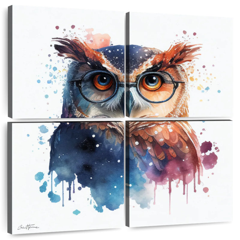 Hibou mignon Brampt - Ben Heine, H 26 po x l 26 po
