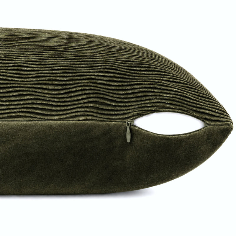 Lot de 2 housses de coussin décoratives Ripley, 56 x 56 cm, vertes, Green