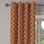 Rideau à œillets 2 panneaux Dakota Fields, 50 po x 108 po, bourgogne orange foncé-359388627