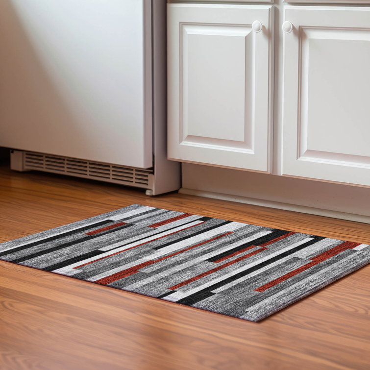 Premium Machine Washable Prisco Gray Rug