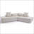 Modern 4-Seater Sectional Couch with four pillows-1415024654