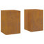 Support pour plante 2 pièces vidaXL Rusty 9,45 x 9,45 x 13,78 po-1117395659-1117395658