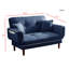 Twin 56.5'' Velvet Futon And Mattress-51173390