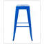 Tabouret à hauteur de comptoir 30 po, ensemble de 4 tabourets de bar en métal sans dossier, non empilable, amovible et facile à assembler, pour économiser de l'espace pour un îlot de cuisine / bar / café / salle à manger (bleu)-83002770-83002772-83002773