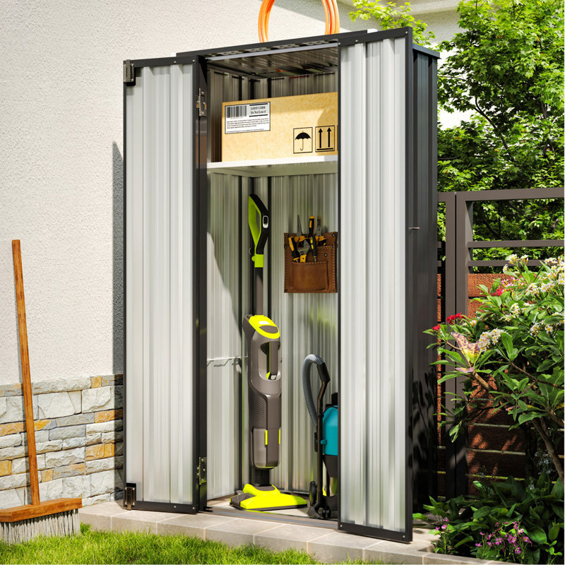 2.5 × 1.5ft Garden Metal Storage Cabinet Waterproof