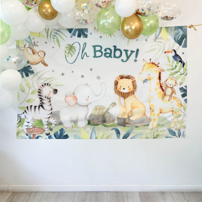 Toile de fond Safari Baby Shower